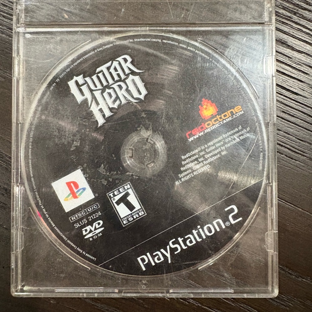 PlayStation 2 Guitar Hero Game Disc